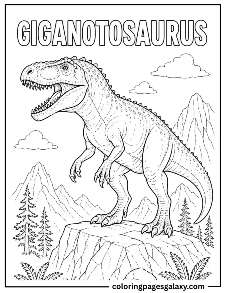 Giganotosaurus Coloring Page