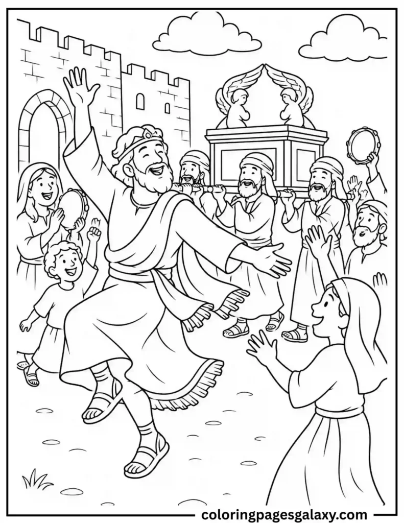 Ark Of The Covenant Coloring Page