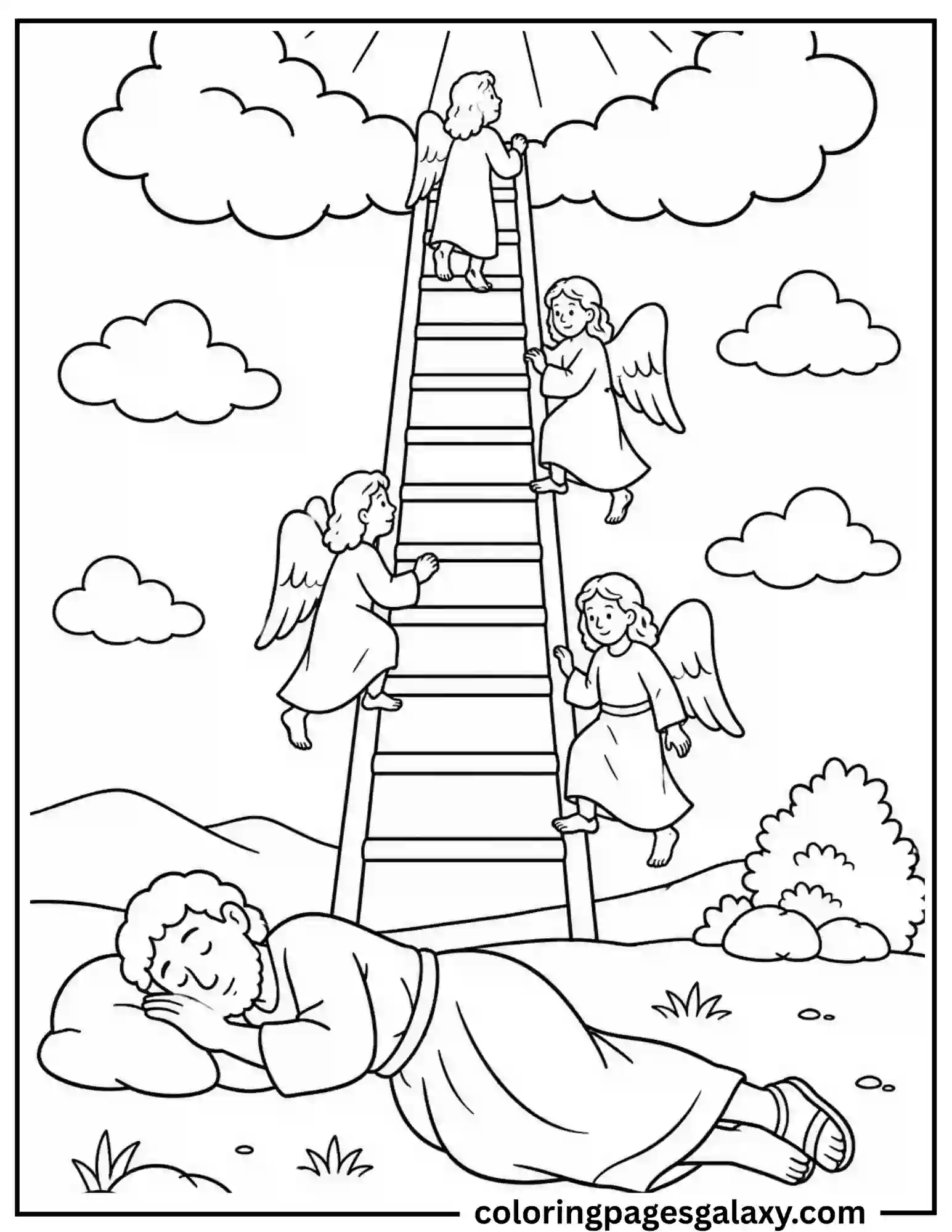 Jacob’s Ladder Coloring Page