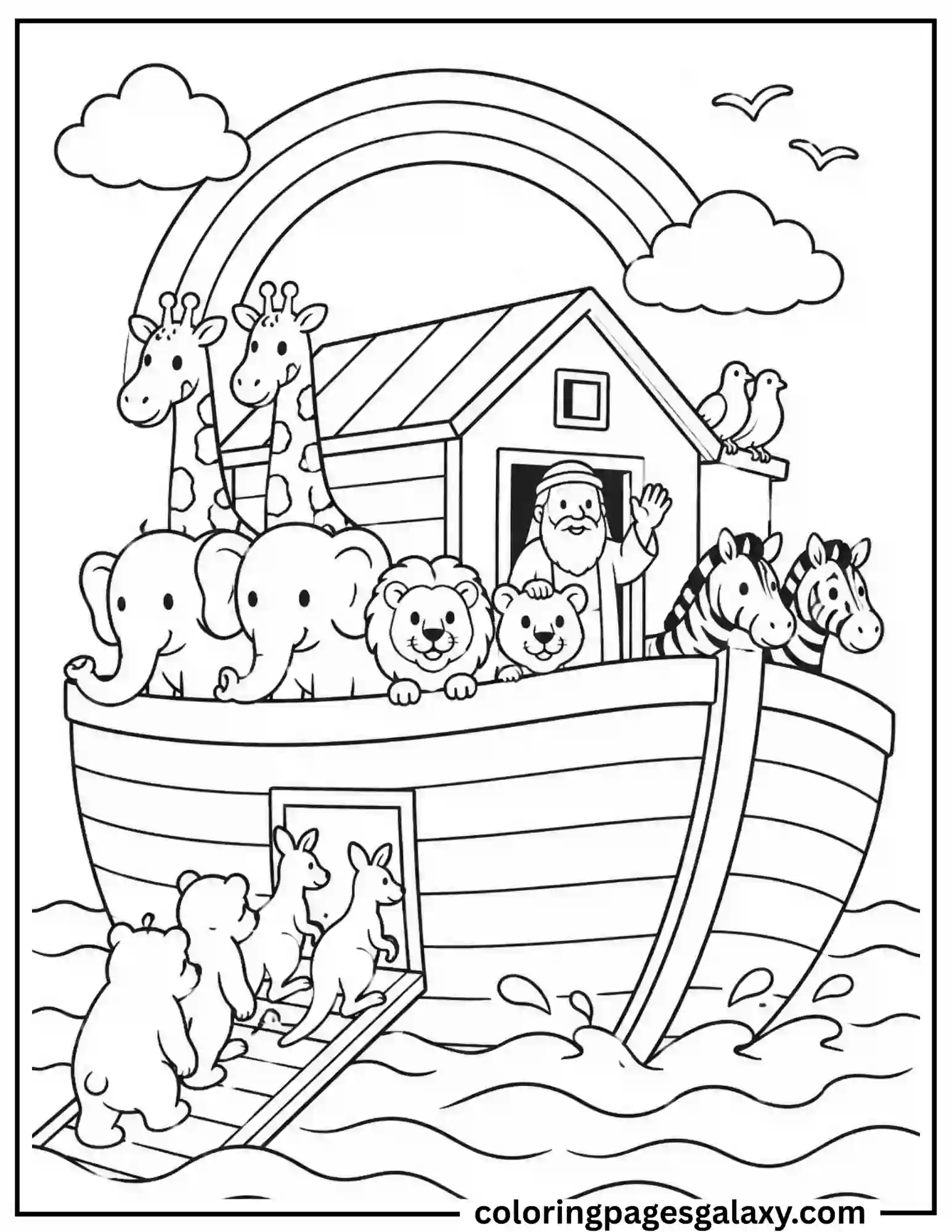 Noah’s Ark Coloring Page
