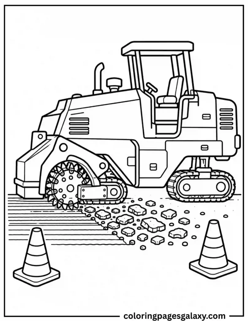 Cold Planer Coloring Page