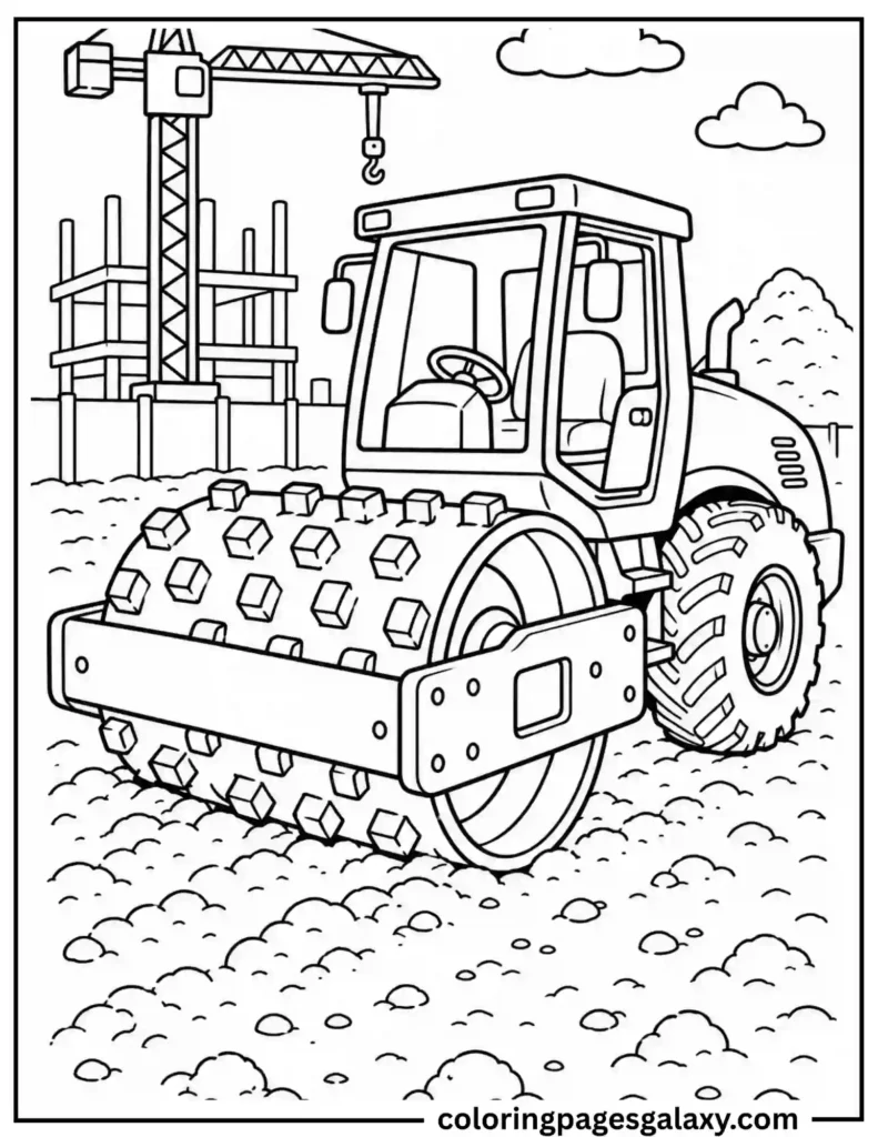 Sheepsfoot Roller Coloring Page