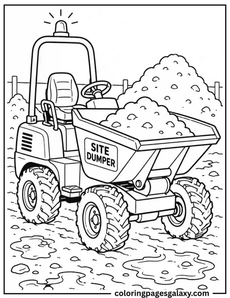 Site Dumper Coloring Page