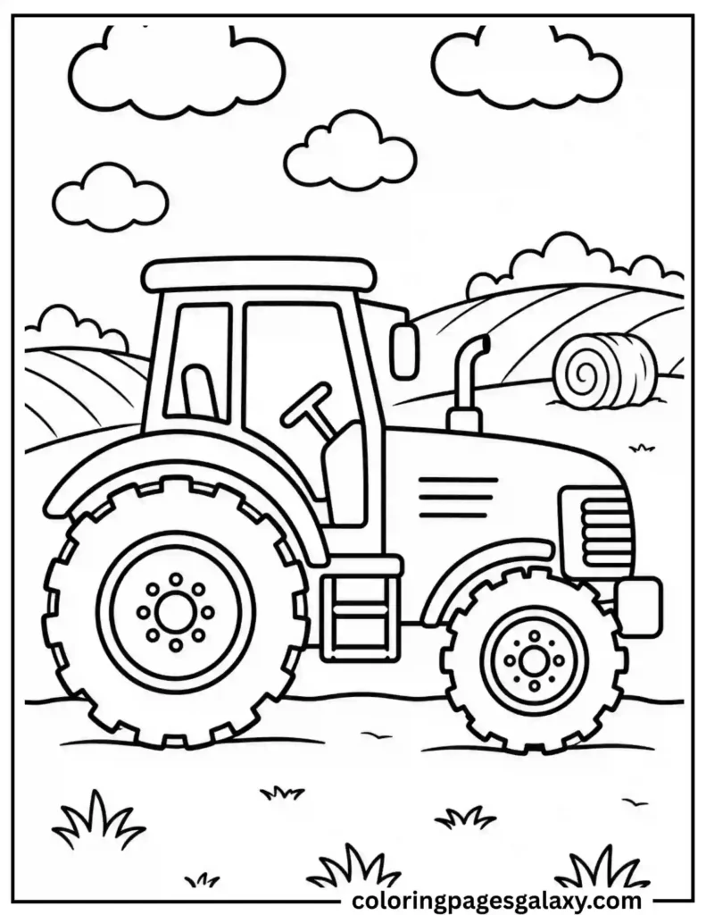 Tractor Coloring Page