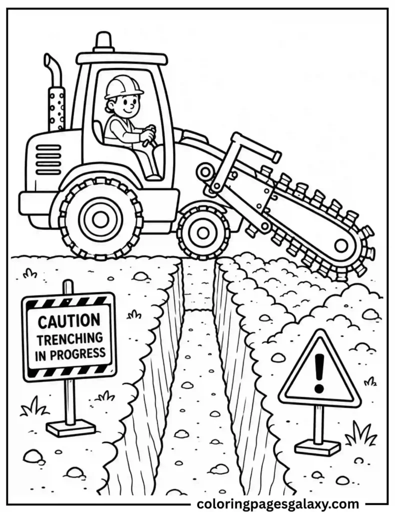 Trencher Coloring Page