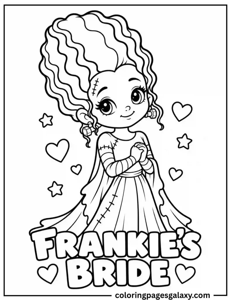 Frankie’s Bride Coloring Page