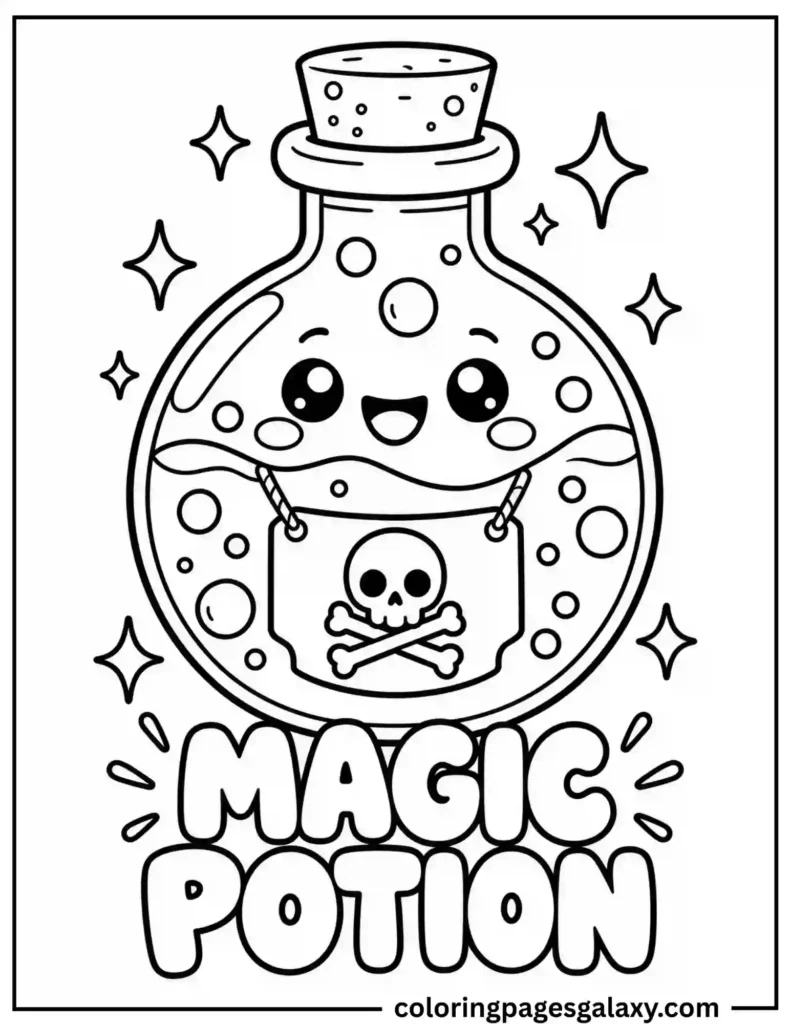 Magic Potion Coloring Page